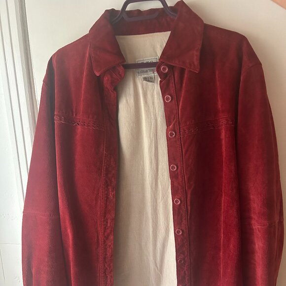 Red Leather Vintage Jacket - Picture 2 of 4
